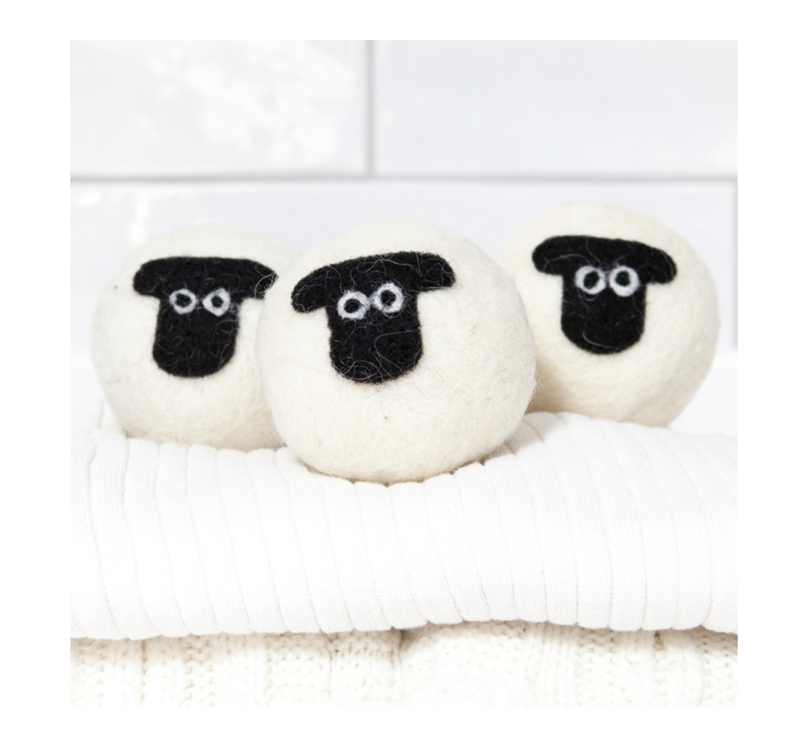 LBS_Laundry_Balls_Suffolk Little Beau Sheep SUFFOLK SHEEP WOOL DRYER BALLS Trocknerbälle