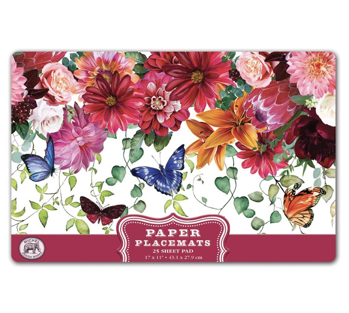 PM355_Sweet_Floral_Melody_Platzsets_MDW Michel Design Works Paper Placemats Platzsets SWEET FLORAL MELODY