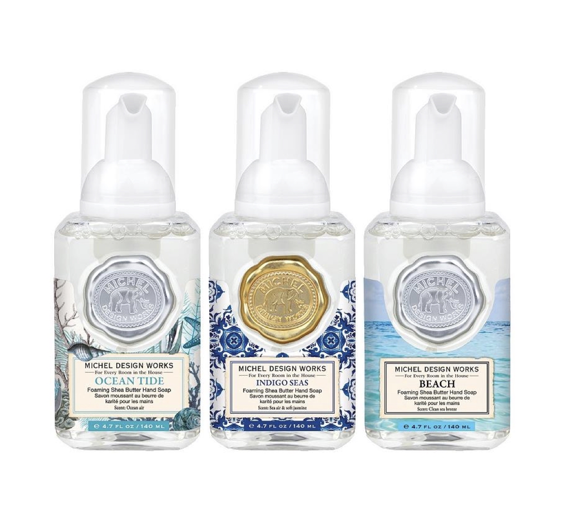 Michel Design Works SEASIDE MINI FOAMING SOAP SET, Mini-Schaumseifen, 3er Set