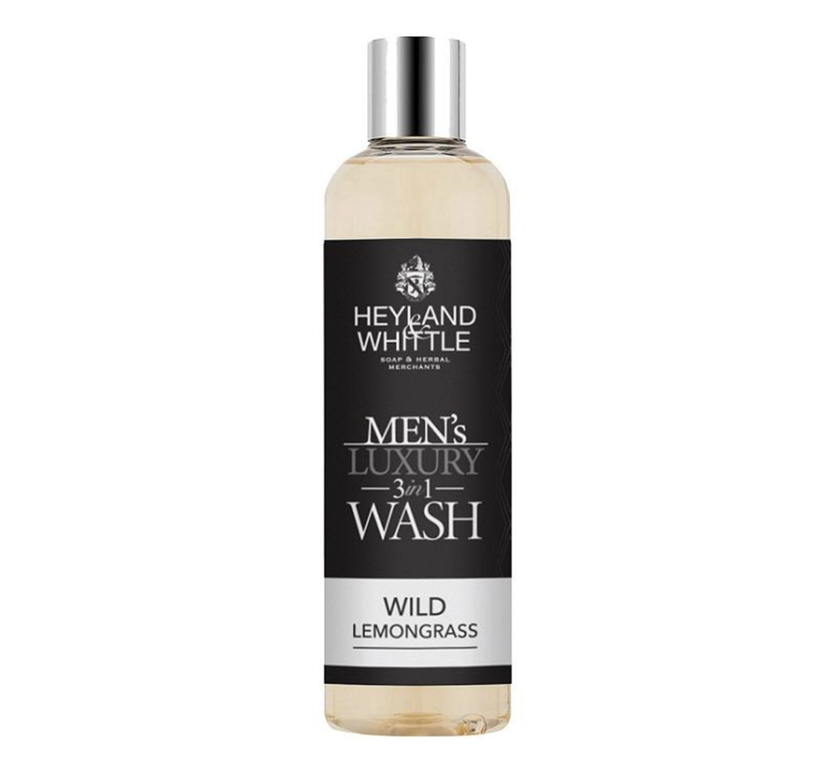 Wild_Lemongrass_Mens_3in1_Wash_Heyland_Whittle Heyland & Whittle WILD LEMONGRASS MEN'S LUXURY 3in1 WASH Duschgel für Gesicht, Körper & Haare