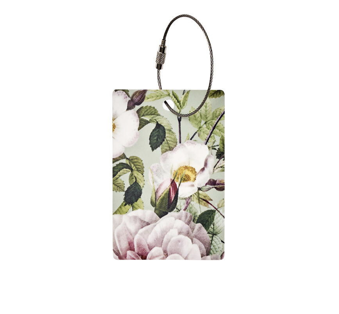 Rose_Flower_Garden_light_Luggage_Tag_KoustrupCo Koustrup & Co WHITE ROSE FLOWER GARDEN LUGGAGE TAG Gepäckanhänger