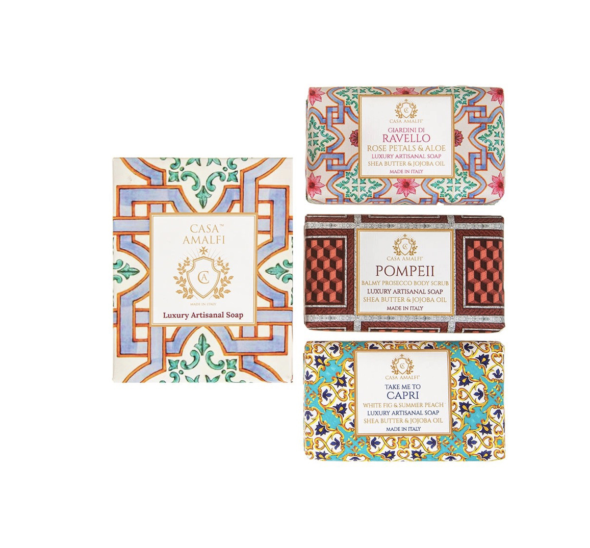 Pink_Maiolica_Geschenkbox_3er_Pack_Casa_Amalfi Casa Amalfi PINK MAIOLICA GESCHENKBOX PACK OF 3 Geschenkbox, 3er Pack