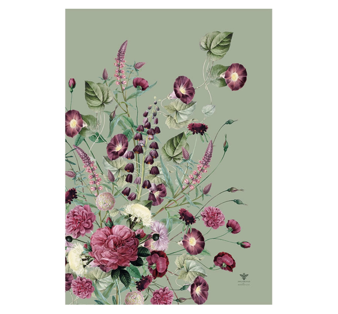 Blossom_Garden_Kitchen_Towel_Flat_KoustrupCo2 Koustrup & Co BLOSSOM KITCHEN TOWEL Geschirrtuch, Bio-Baumwolle