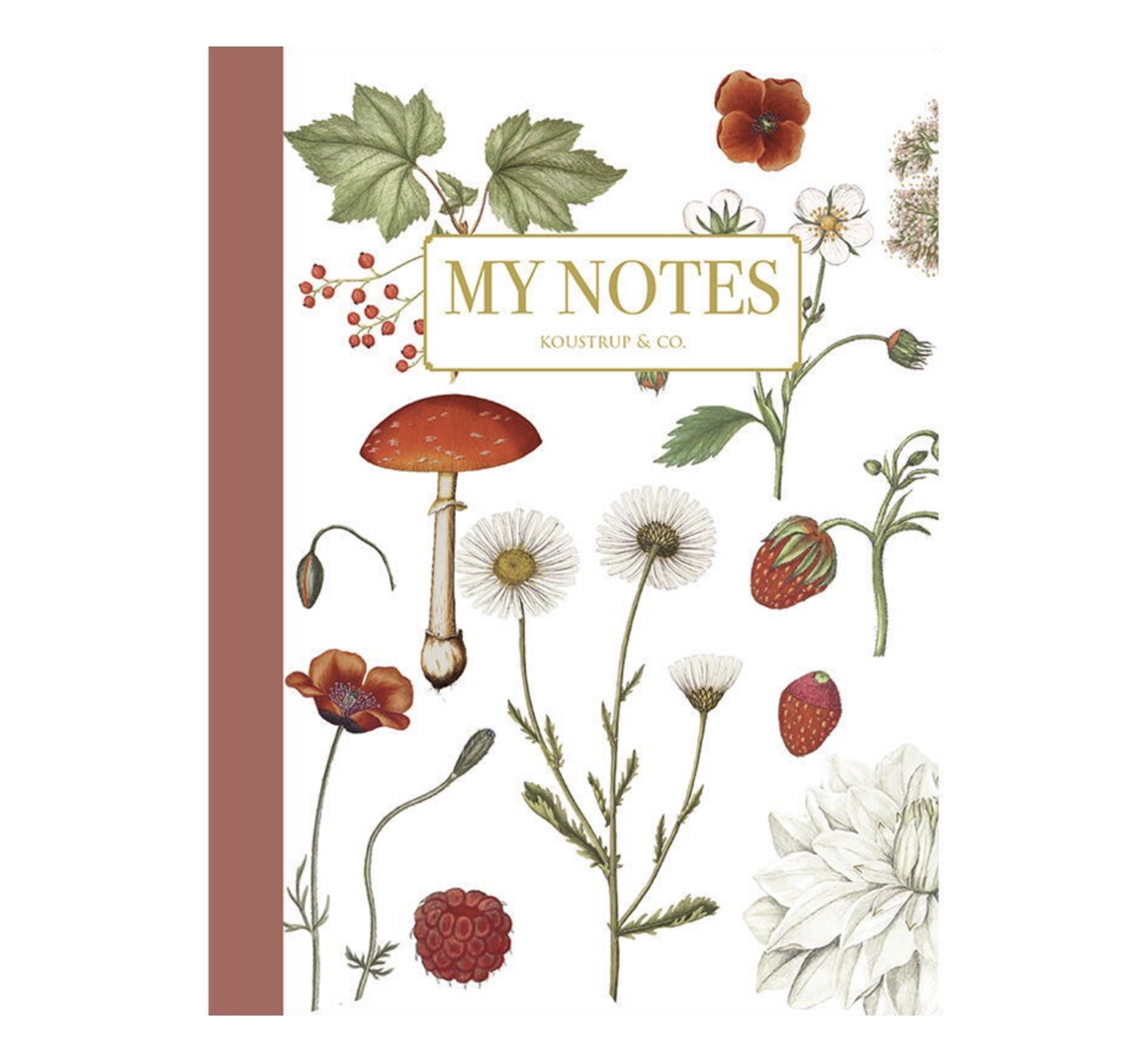 Red_Floral_Notebook_Notizbuch_KoustrupCo Koustrup & Co RED FLORAL NOTEBOOK Notizbuch