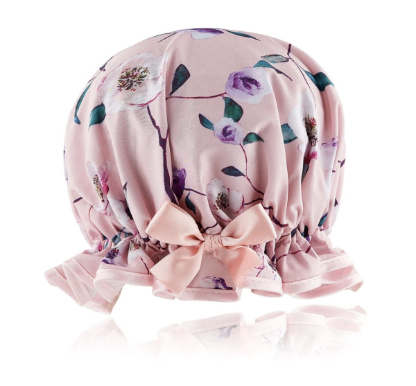 Dilly Daydream PINK ROSE SHOWER CAP Duschhaube Duschkappe petite