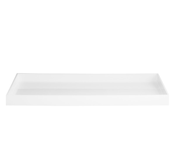 mojoo LUX XL-TRAY Lacktablett, white/weiss 60 x 40 x 4 cm