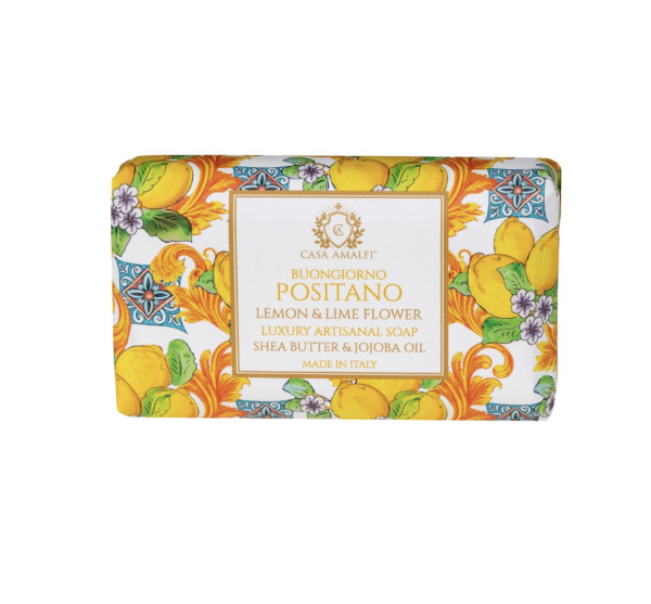 Casa Amalfi BUONGIORNO POSITANO SOAP LEMON & LIME FLOWER Seife 150g