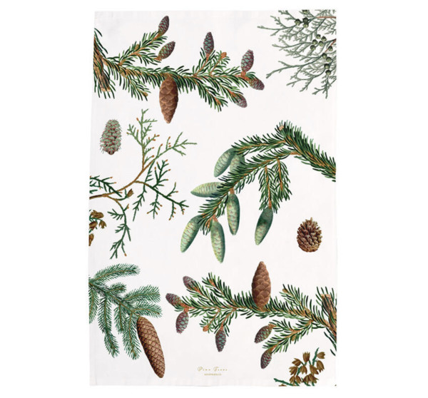 Koustrup & Co PINE TREES KITCHEN TOWEL Geschirrtuch, Bio-Baumwolle