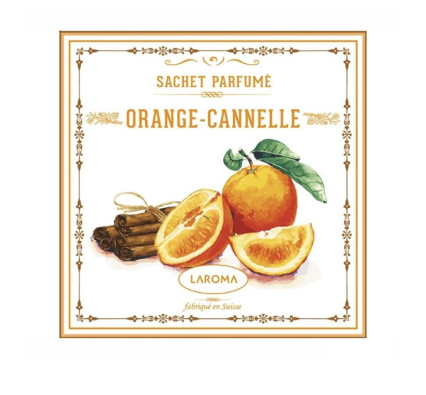 LAROMA Switzerland ORANGE-CINNAMON FRAGRANCE SACHET Orange-Zimt Duftsachet