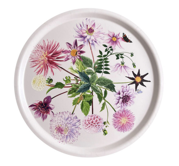 Koustrup & Co DAHLIA SERVING TRAY Serviertablett, rund Ø 38 cm