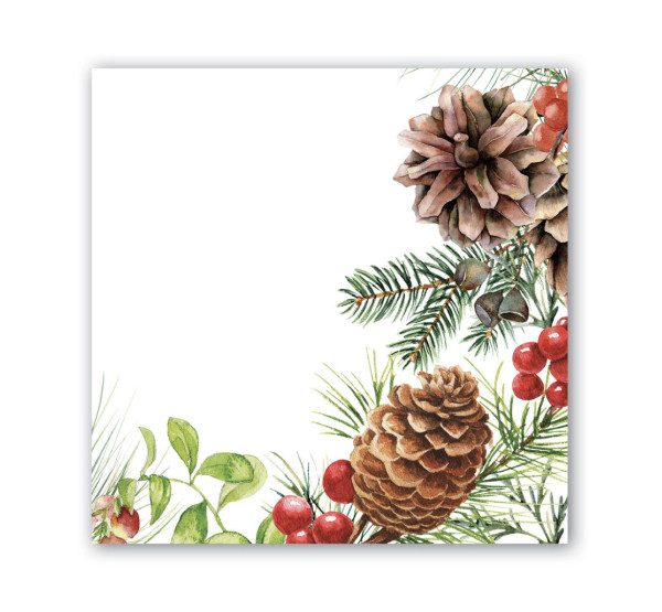 Michel Design Works WHITE SPRUCE LUNCHEON NAPKINS Servietten