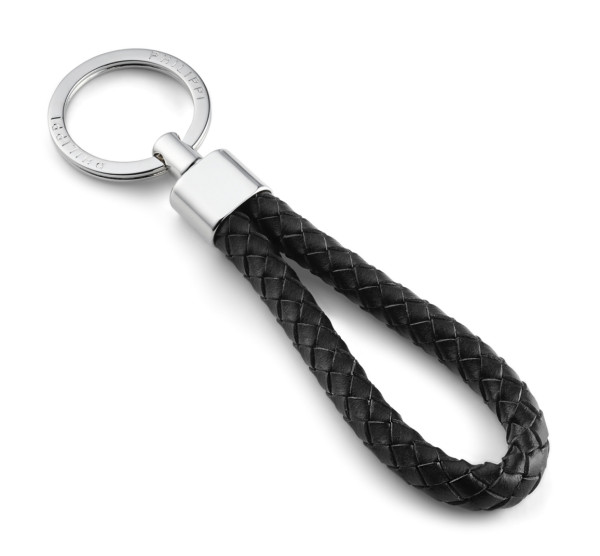 Philippi SERGIO KEY RING Schlüsselanhänger, Leder schwarz