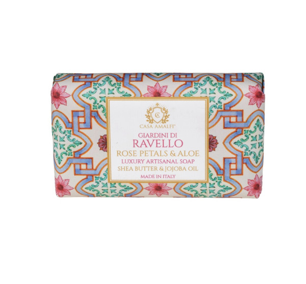 Casa Amalfi GIARDINI DI RAVELLO SOAP ROSE PETALS ALOE Seife 150g