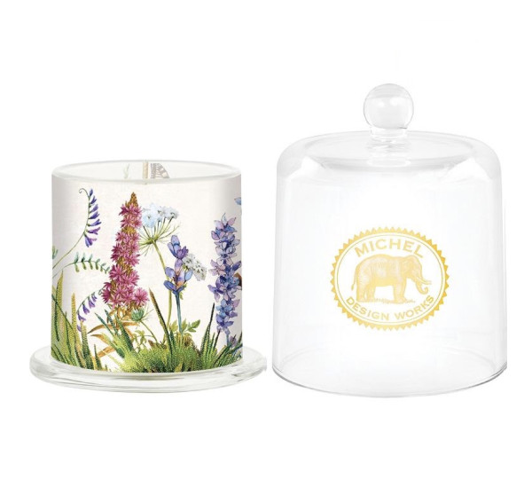 Michel Design Works GARDEN PATH SCENTED CANDLE w/ CLOCHE Duftkerze m/ Glasglocke (