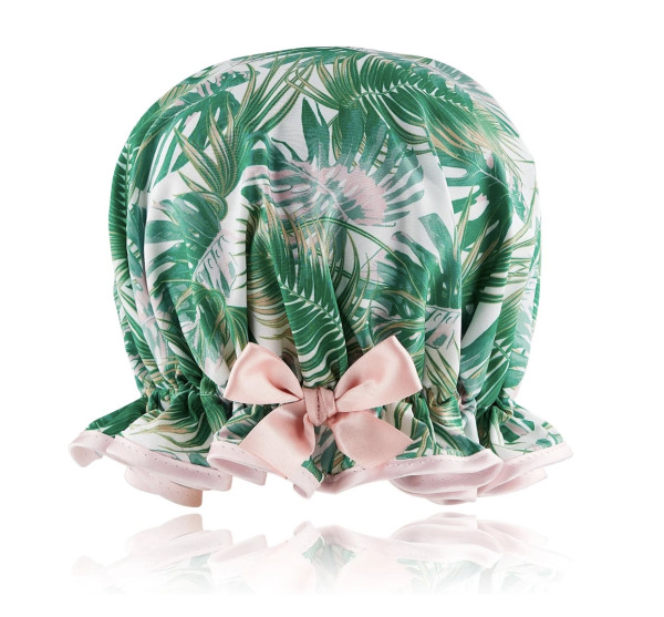 Dilly Daydream TROPICAL PLAMS SHOWER CAP Duschhaube Duschkappe petite