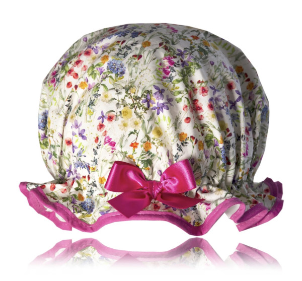 Dilly Daydream WILD MEADOW SHOWER CAP Duschhaube pink